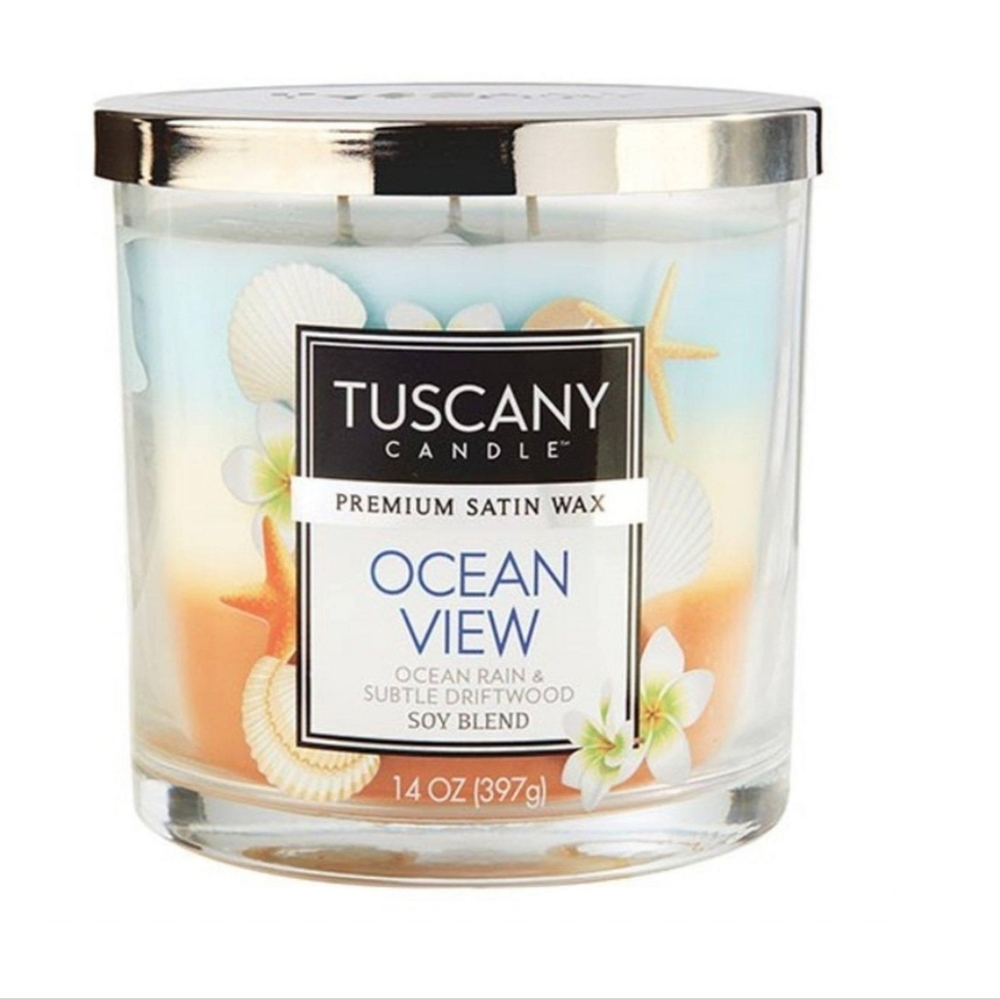 TUSCANY CANDLES • Ocean View • Long-Lasting Scented Jar Candle (14 oz)